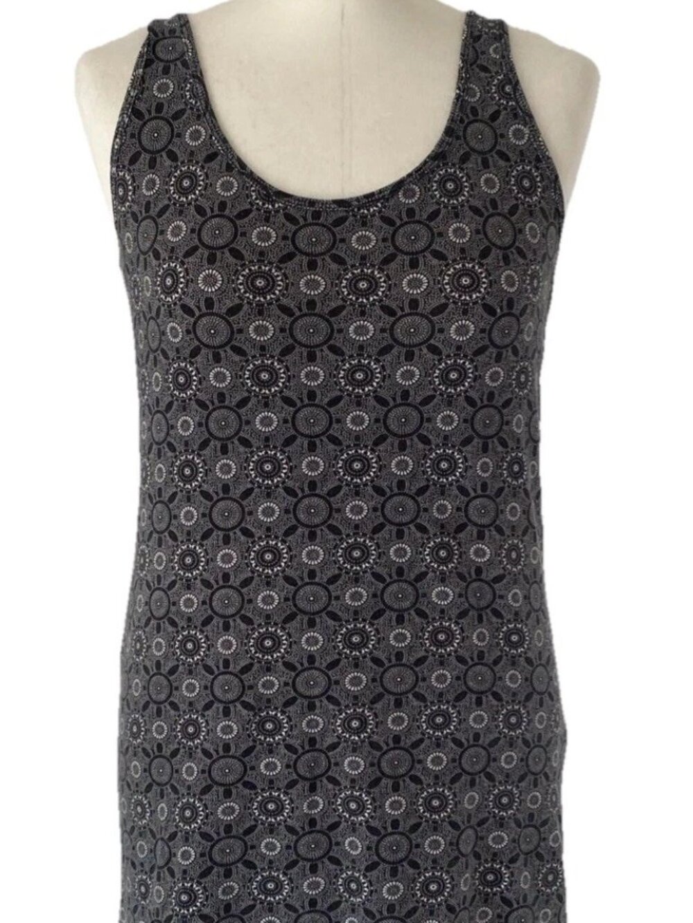 Long gray women's dress